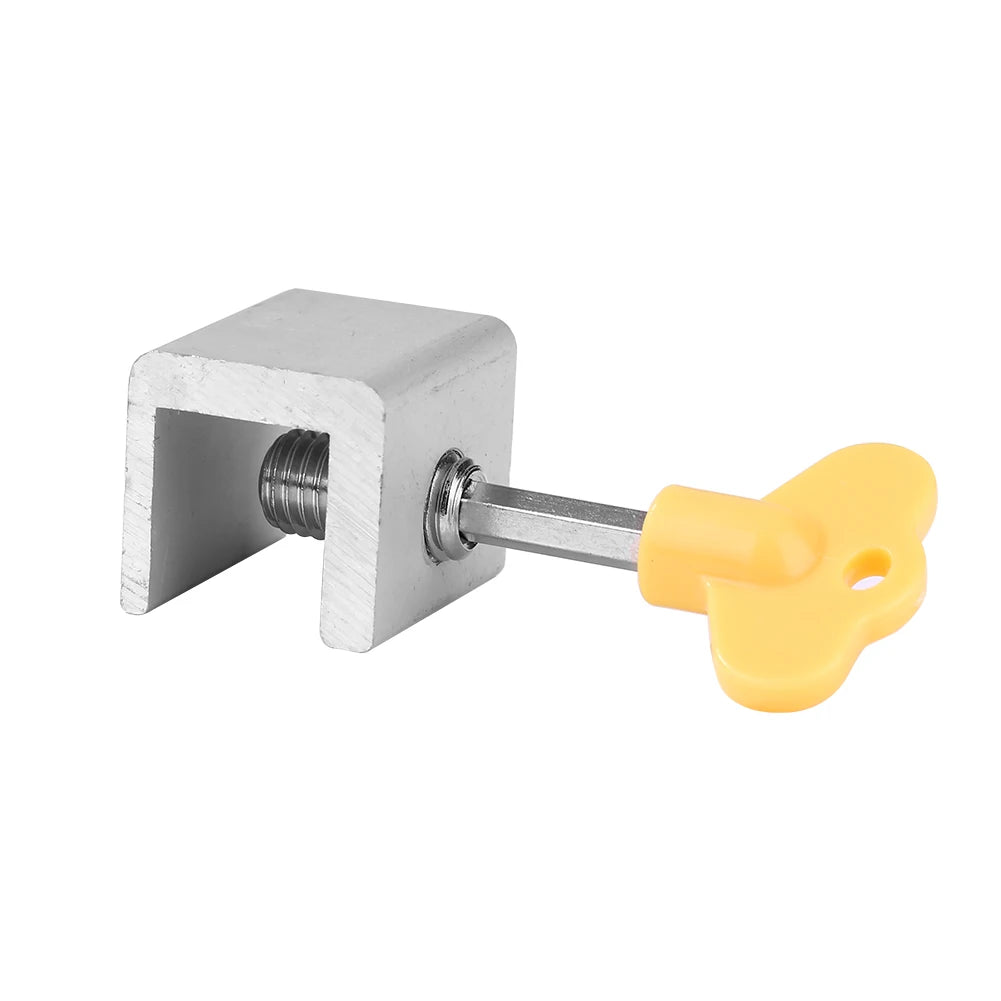 1-10PCS Aluminum Alloy Window Lock Stopper Sliding Sash Stopper Cabinet Locks Straps Anti-theft lock Window Sliding Door