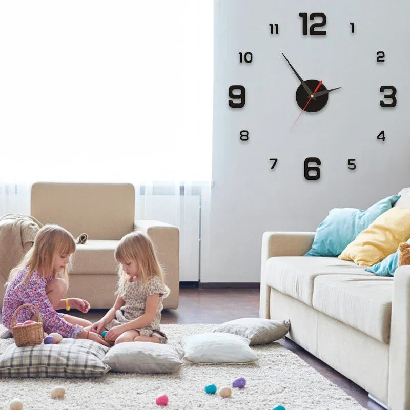 Buy Large 3D Wall Clock - Modern & Silent | Only $7.99