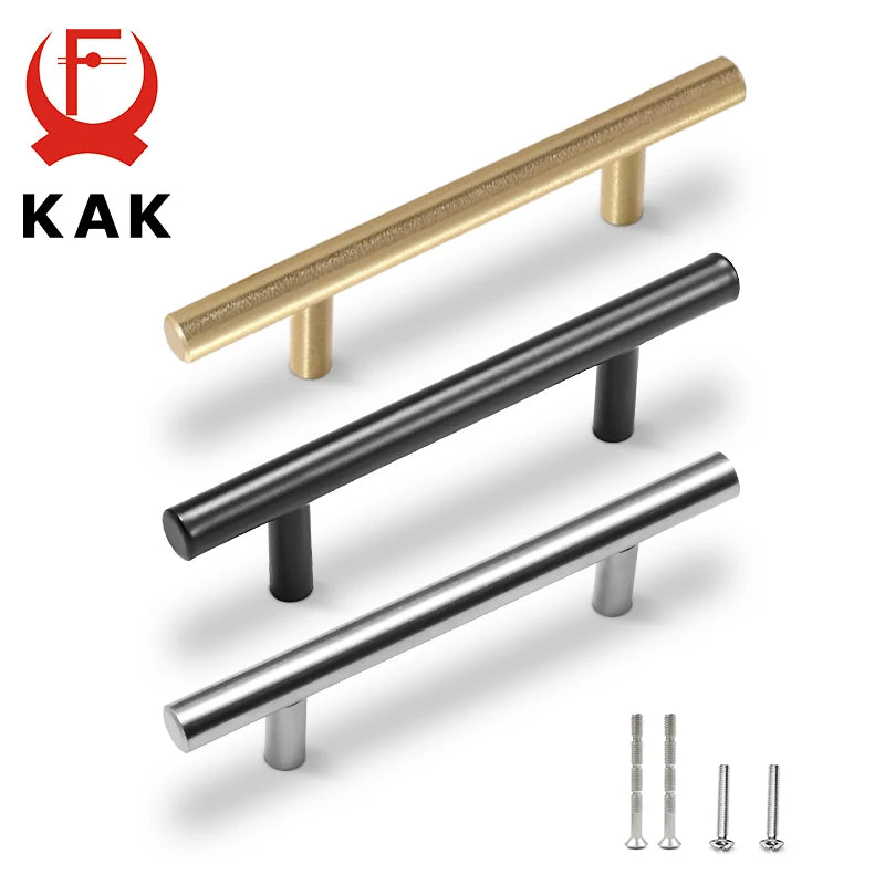 Premium Brushed Gold Cabinet Handles with Mounting Screws in 20-Piece Set