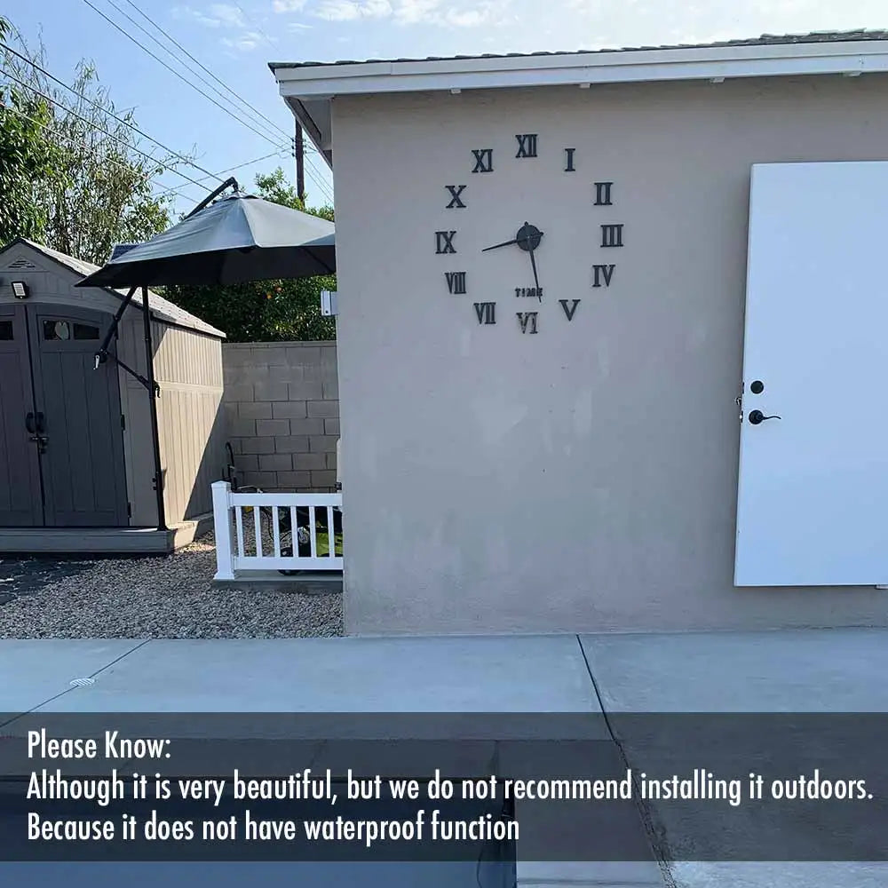 MCDFL 3D Large Wall Clock Self Adhesive Acrylic Mirror Stickers Giant Watches Timepiece Decoration Living Room for Home Interior