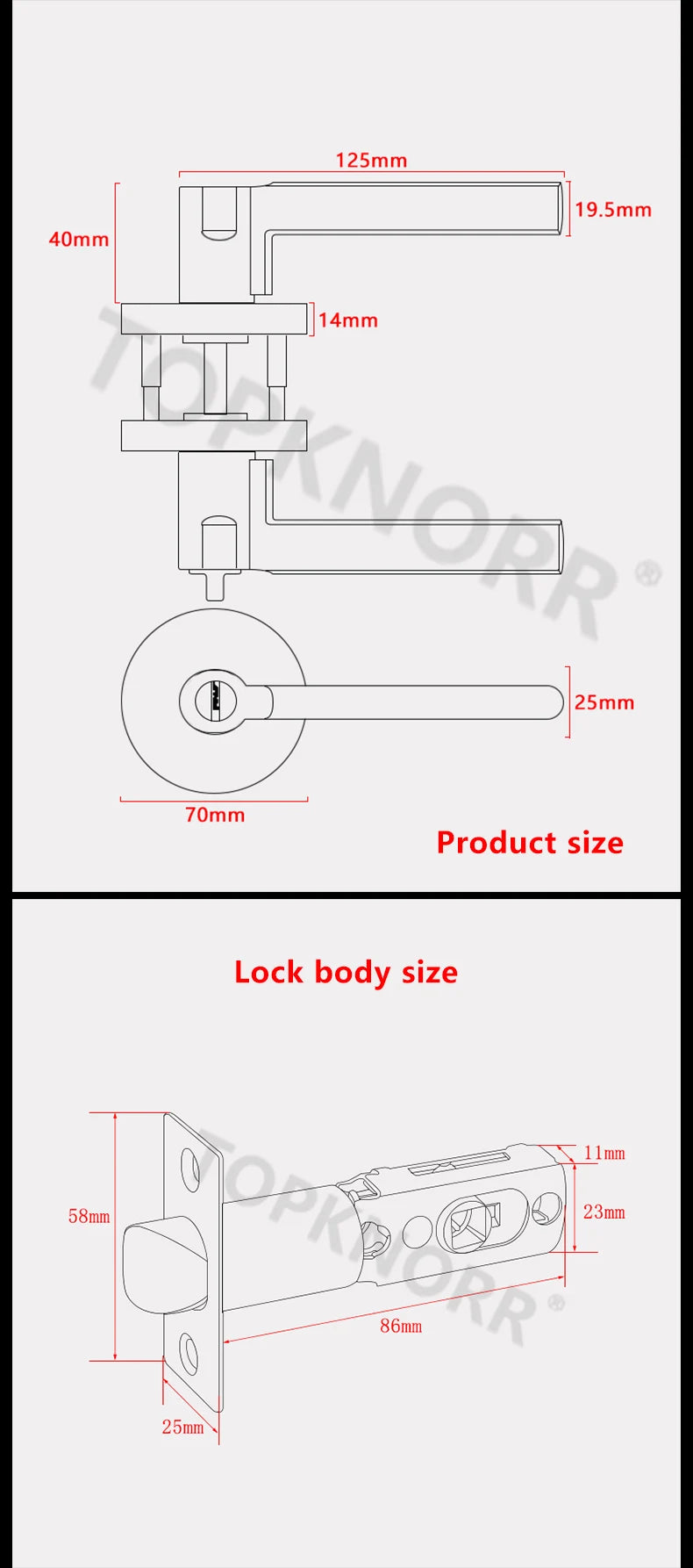 American Bathroom Door Lock Bathroom Keyless Three-pole Hand Lock Home Bedroom Door With Key Door Handle Spherical Lock Doorknob