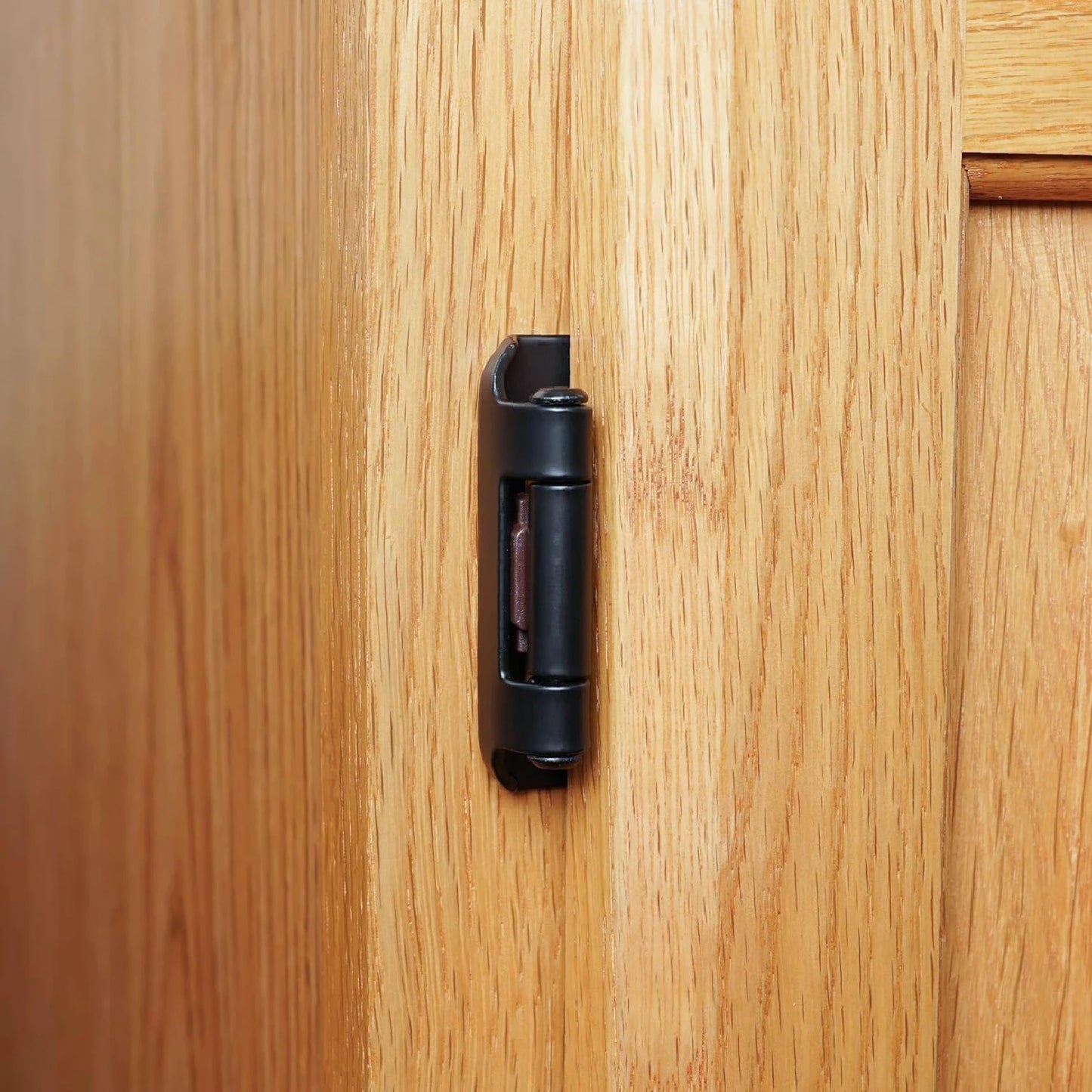 Viladepot 1/2" Cabinet Hinges 10PCS Hidden Sprung Kitchen Room Cabinet Hinges Matte Black Furniture Hardware