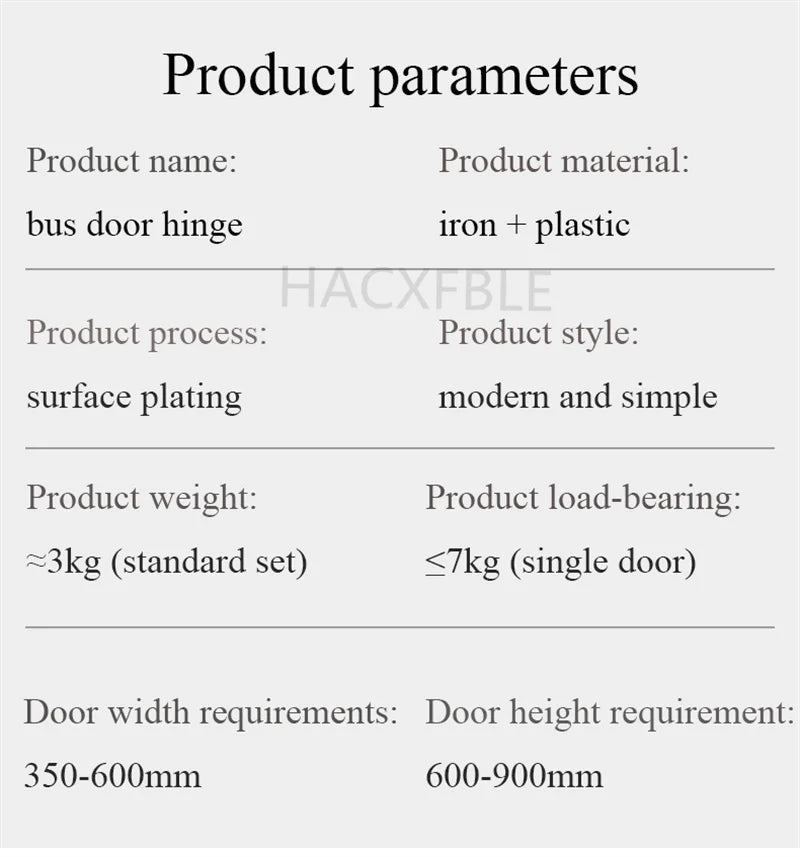 Cabinet Bus Door Hinges Wardrobe Folding Silent Slide Rail Lateral Swing Opening Damping Buffer Door Hinge Furniture Hardware