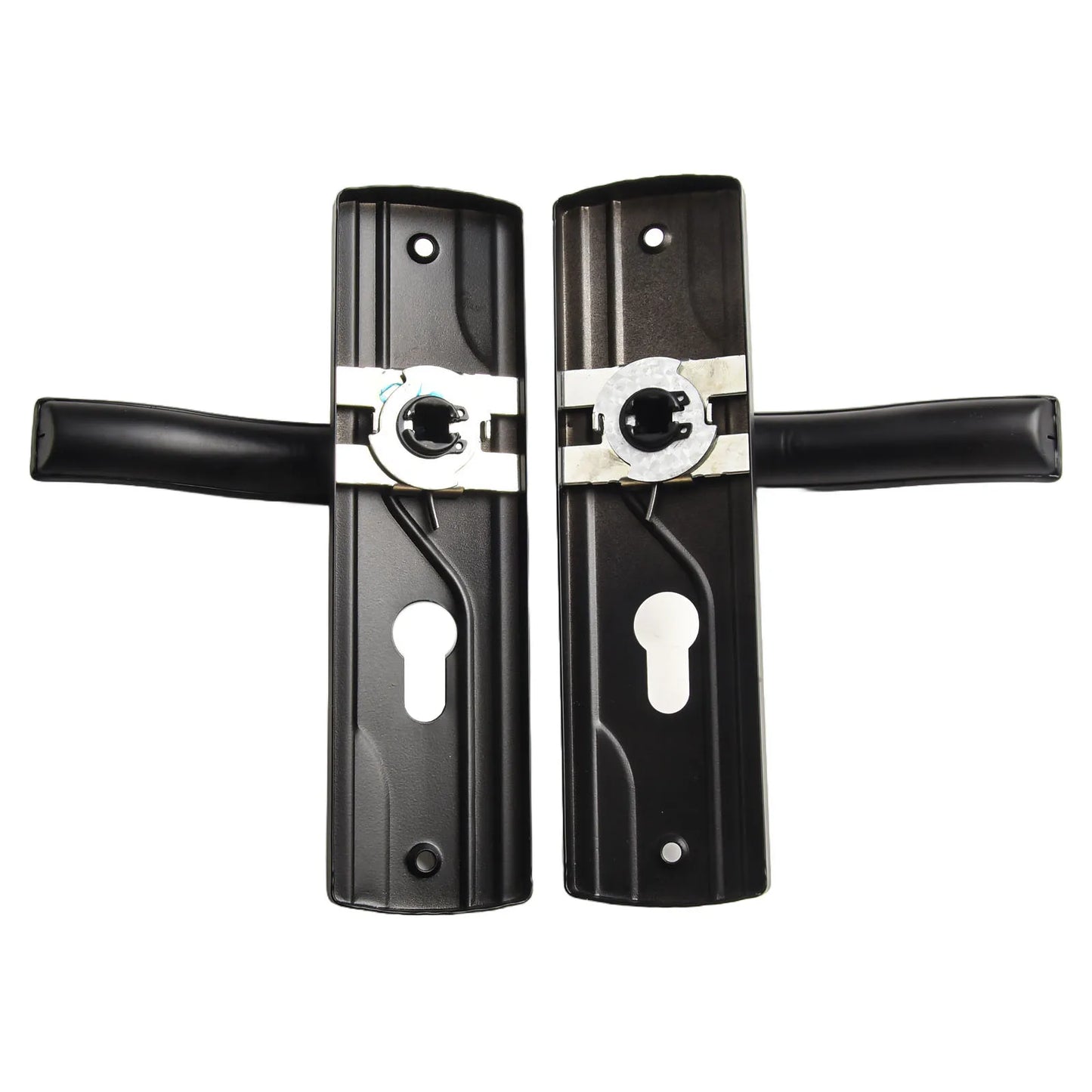 Elegant Appearance For Bedrooms Door Handle Lock Black Door Knob Easy To Install Effortless Locking High-Quality Material