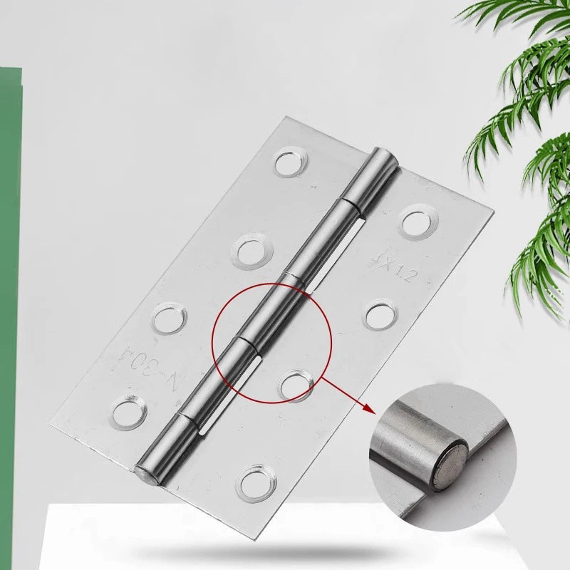 6/10pcs Furniture Cabinet Door Hinges Stainless Steel Drawer Fitting Hinge Hardware Box Accessories 2in 3in 1.5in 2.5in 3.5in
