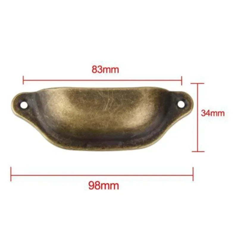 10Pcs Retro Antique Iron Industrial Chic Cupboard Handles Drawer Pull Cabinet Cupboard Knobs Furniture Hardware Handle