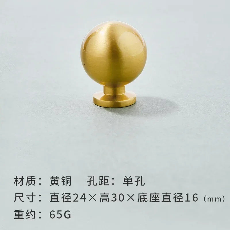 Brass Furniture Handles Modern Wardrobe Dresser Cupboard Cabinet Drawer Knobs Kitchen Cabinet Handles Refrigerator Door Pulls