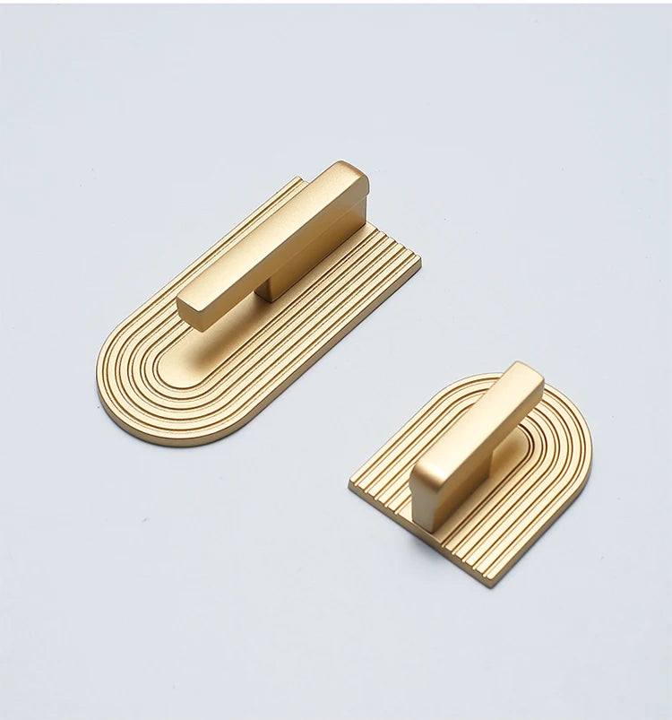 Golden Cupboard Door Handle Modern Minimalist Wardrobe Door Knob Drawer Knobs Shoe Cabinet Handle Furniture Handle