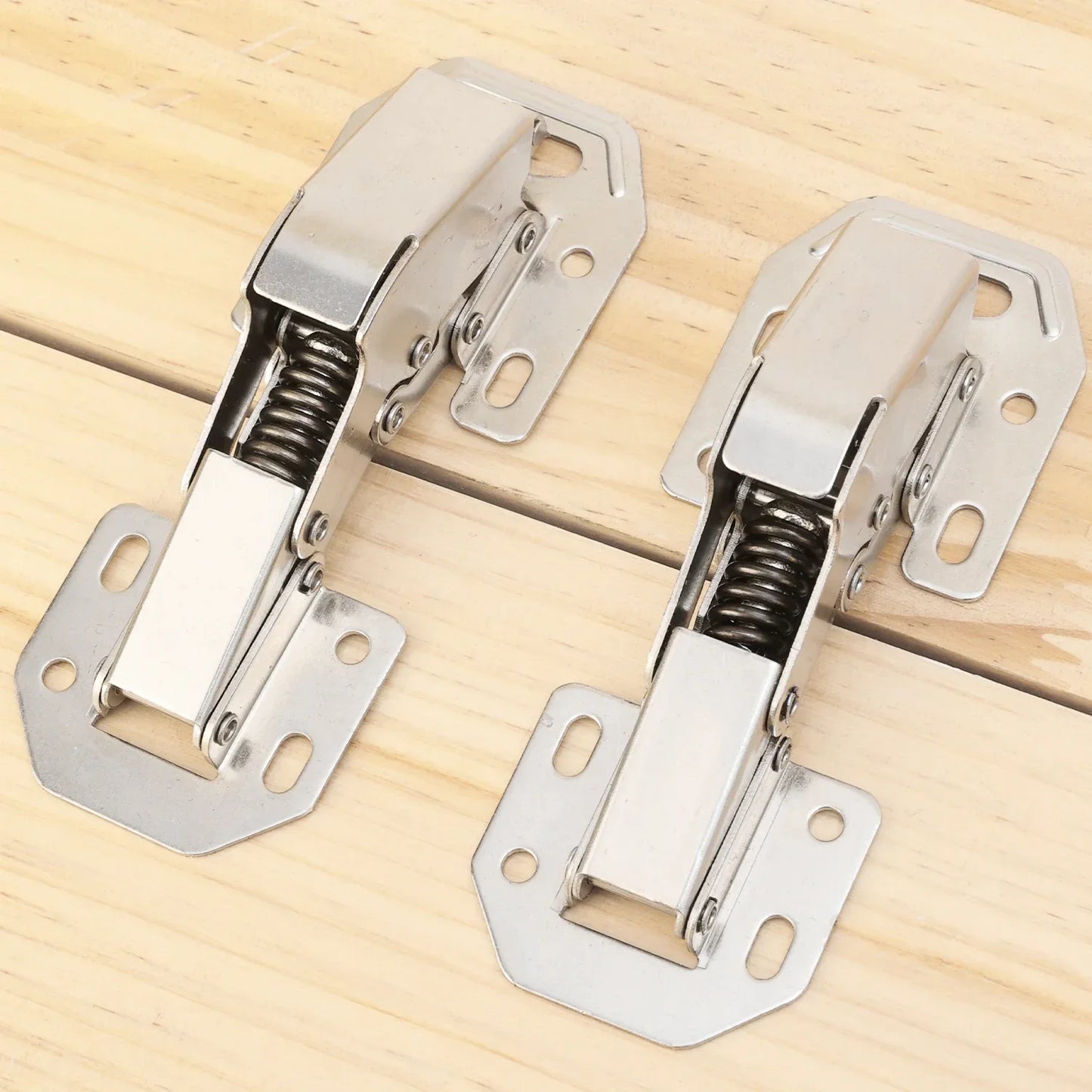 10/1PCS Cabinet Hinges 90 Degree No-Drilling Hole Hydraulic Buffer Hinge Soft Close Concealed Cupboard Door Furniture Hinges