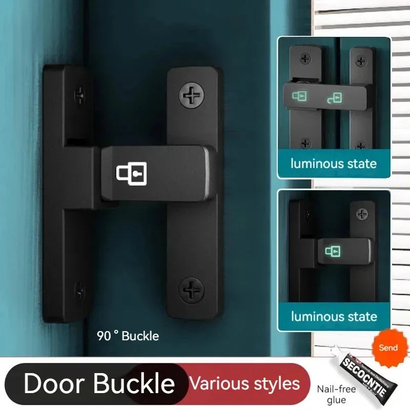 Door Lock 90/180 Degree Barn Bolt Cast Stainless Steel Hook Latch Window Cabinet Locks with Screws Right Angle Sliding Gate Lock