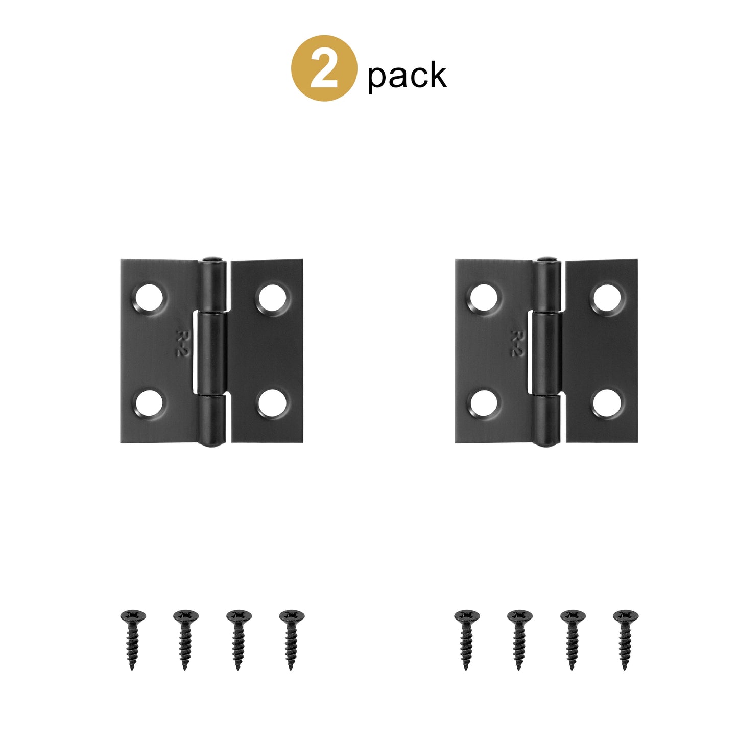 2pcs Stainless Steel Hinge 270 Degree Folding Black Small Hinges Cabinet Door Hinges for Kitchen Cupboard Wooden Box Furniture