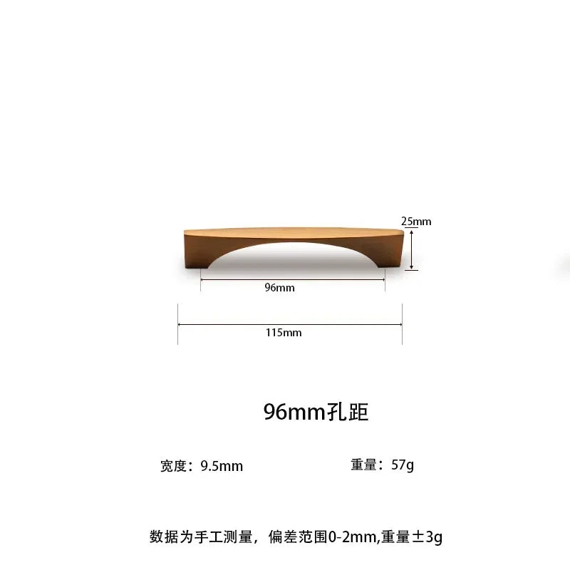 Nordic Classic Drawer Handle Antique Bronze Golden Handle Wine Cabinet Closet Door Handle Furniture Hardware Zinc Alloy
