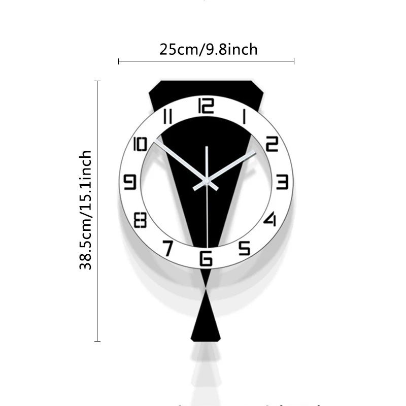Buy Luxury Swinging Wall Clock for $53 | Silent & Elegant
