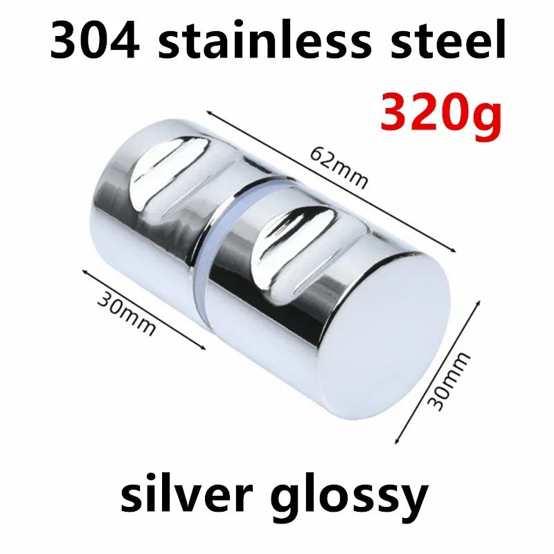 Bathroom Glass Door Knob Aluminum Alloy Shower Cabinet Window Kitchen Cupboard Hardware Handle with Screw Modern Home Decor