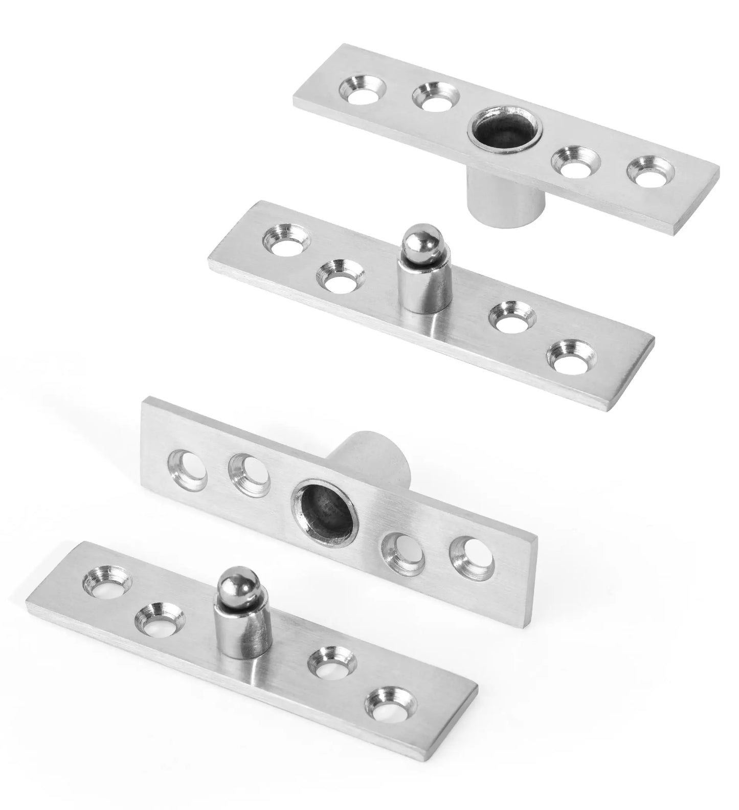 Stainless Steel Pivot Hinge Central and Offset-Axes Rotating Hinge 360 Degree Door Concealing Up Down Shaft for Wooden Doors