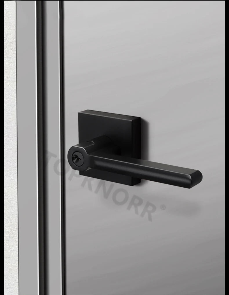 American Bathroom Door Lock Bathroom Keyless Three-pole Hand Lock Home Bedroom Door With Key Door Handle Spherical Lock Doorknob