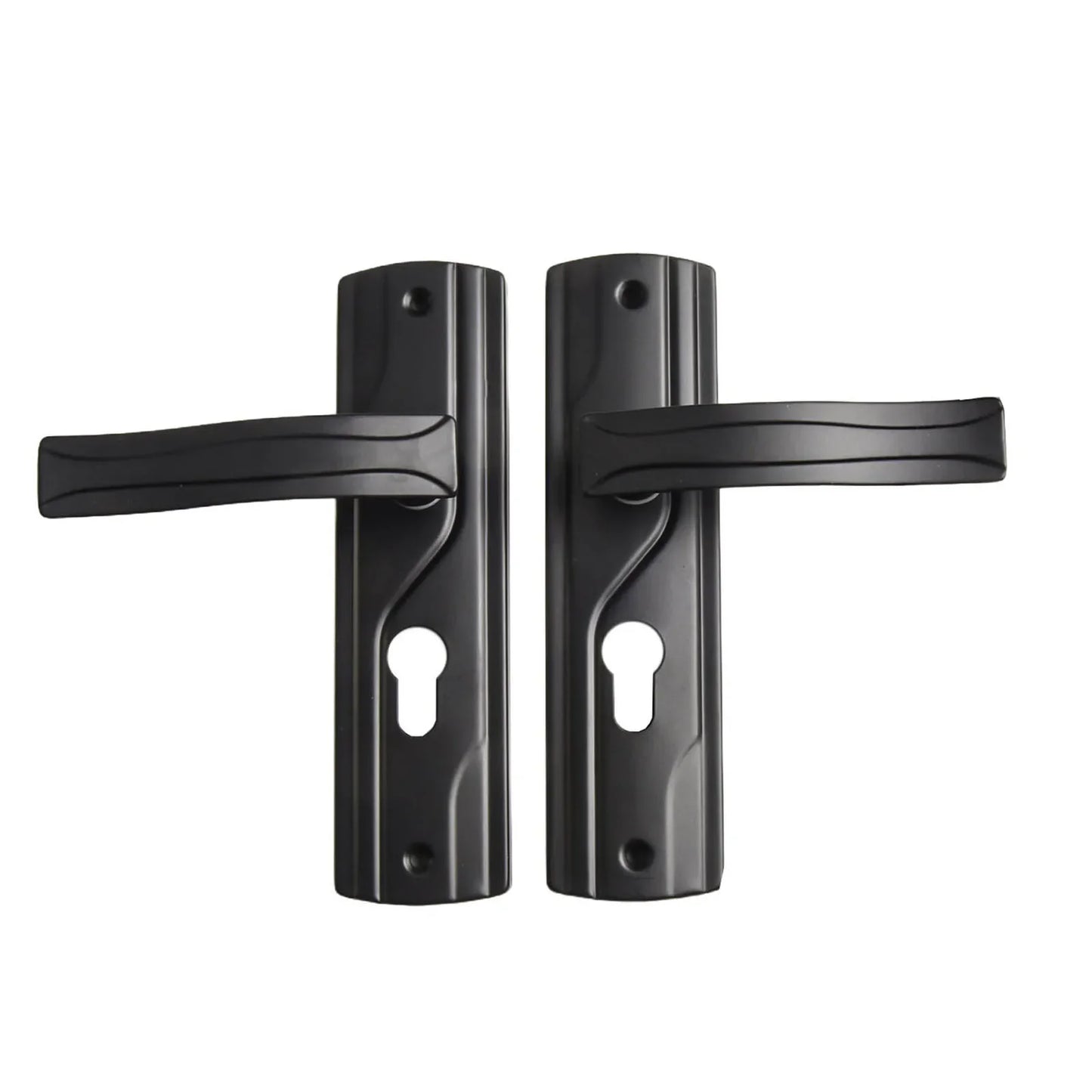 Elegant Appearance For Bedrooms Door Handle Lock Black Door Knob Easy To Install Effortless Locking High-Quality Material