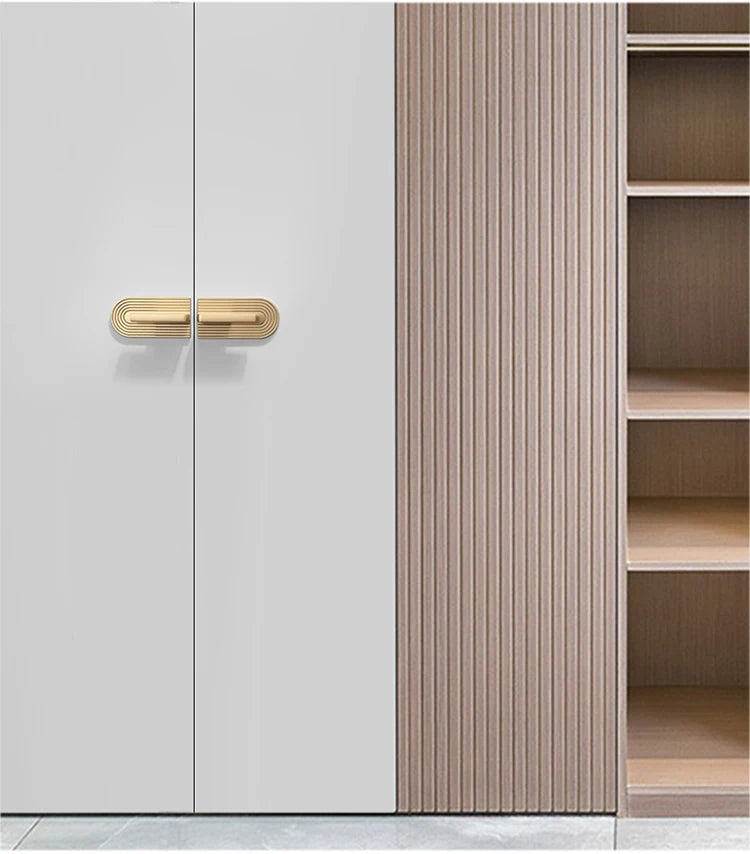 Golden Cupboard Door Handle Modern Minimalist Wardrobe Door Knob Drawer Knobs Shoe Cabinet Handle Furniture Handle