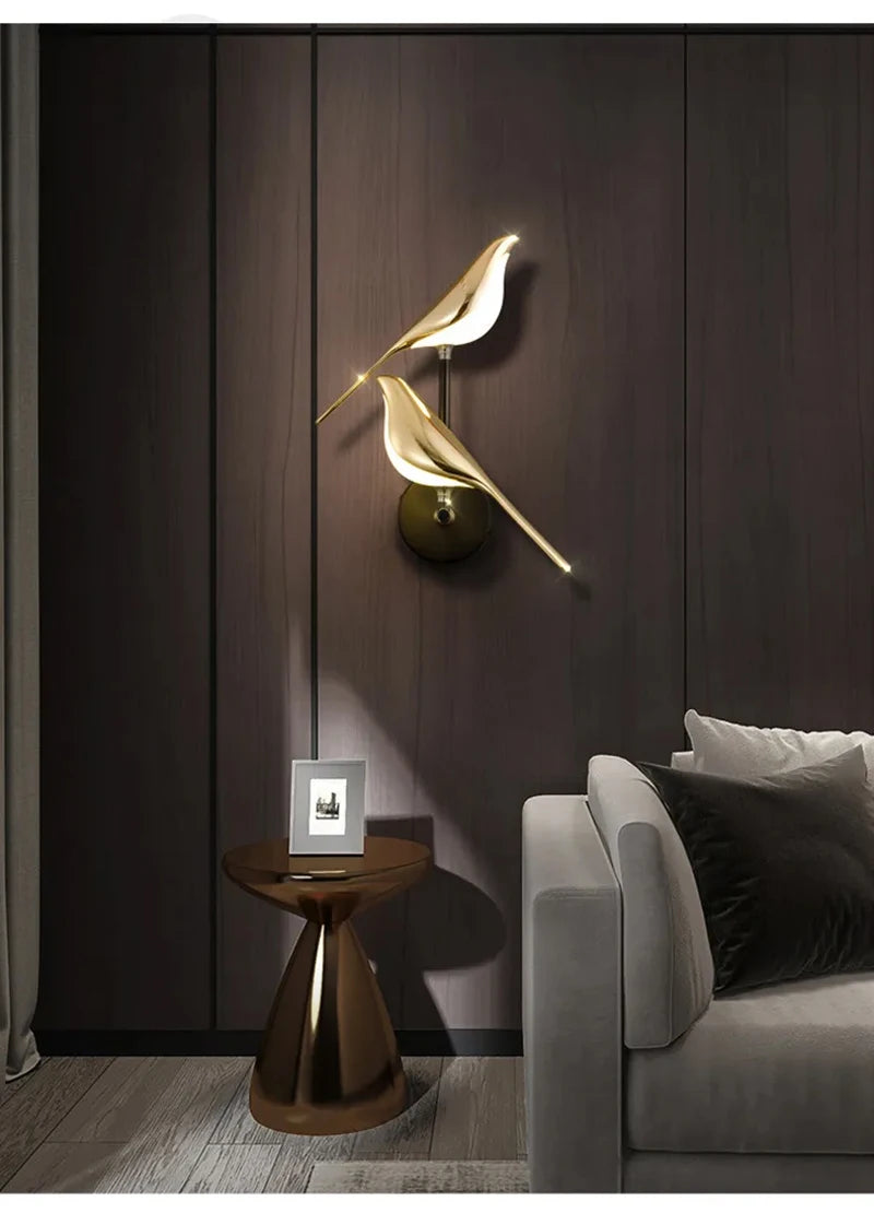 Buy Nordic Golden Bird LED Wall Lamp | Save 20% Now