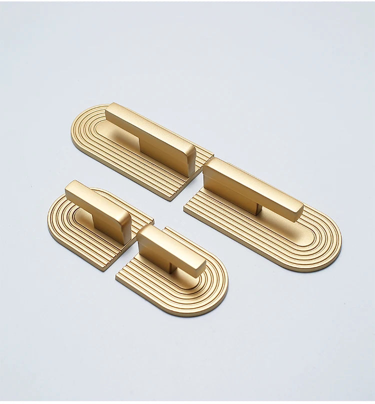 Golden Cupboard Door Handle Modern Minimalist Wardrobe Door Knob Drawer Knobs Shoe Cabinet Handle Furniture Handle
