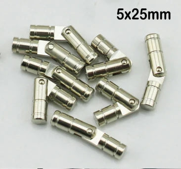 10Pcs Copper Barrel Hinges Cylindrical Hidden Cabinet Concealed Invisible Brass Hinges For Jewelry Box Case Furniture Hardware