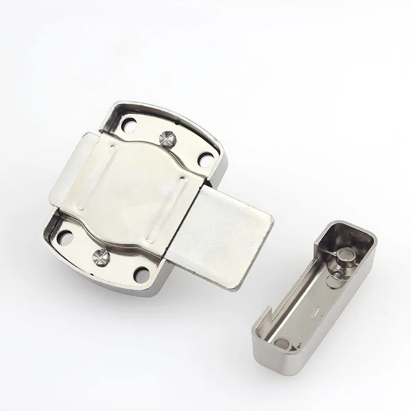 Home Security Latch Double Sided Cabinet Locks Rotate Bolt Gate Latches Twist Rotating Barrel Lock Bathroom Toilet Door Hardware