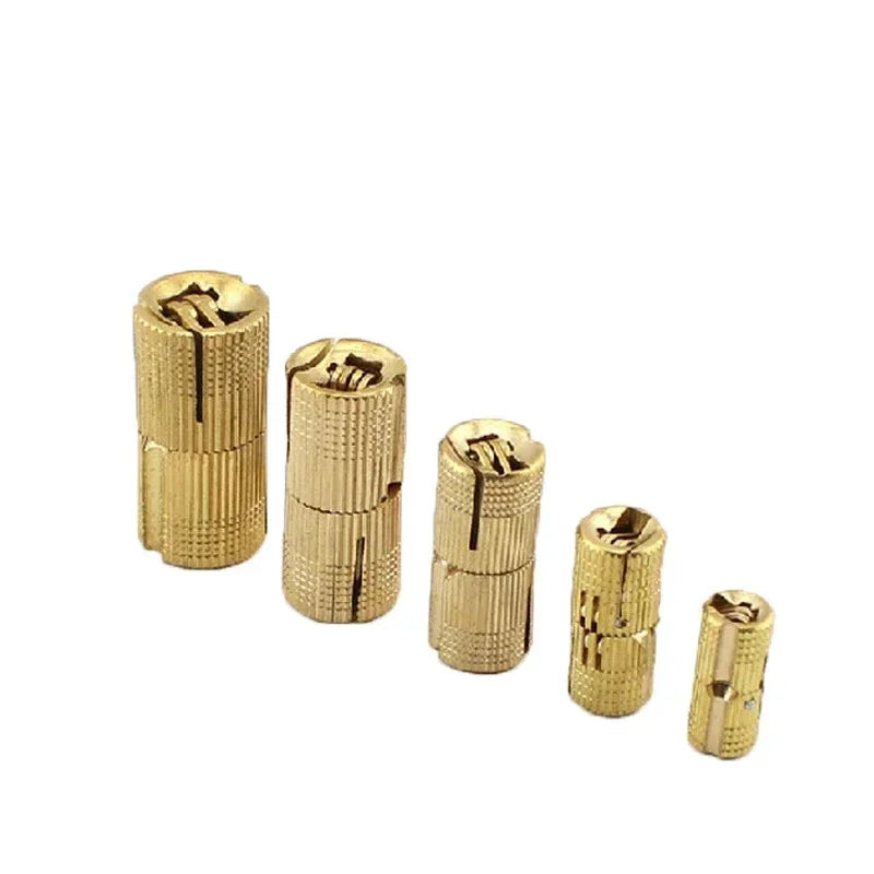 2pcs 8-18mm Copper Brass Door Hinges Cylindrical Hidden Cabinet Concealed Invisible Furniture Barrel Hinge For Hardware Gift Box