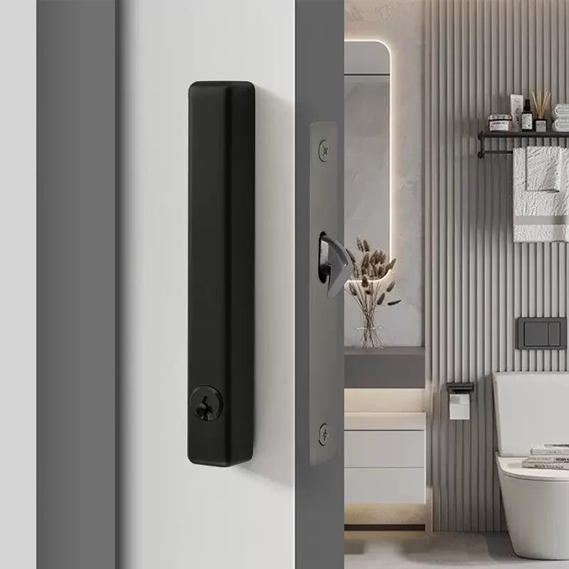 New Family Safety Sliding Door Lock Modern Simple Solid Wood Door Lock Hook Lock Toilet Black Sliding Door Lock Furniture Lock