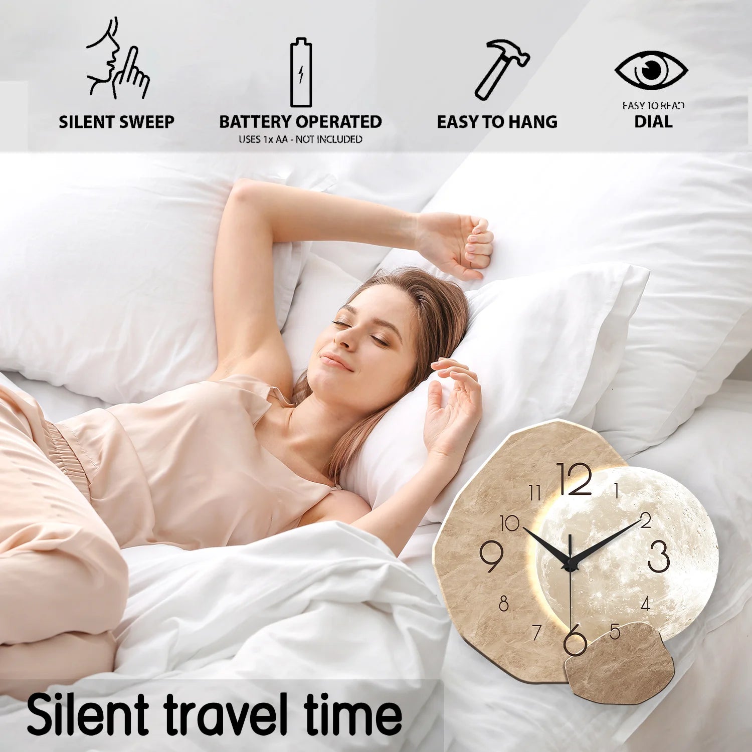 Buy Silent Wooden Wall Clock | Best for Decor - Save 20% Now