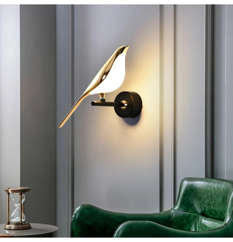 Buy Nordic Golden Bird LED Wall Lamp | Save 20% Now