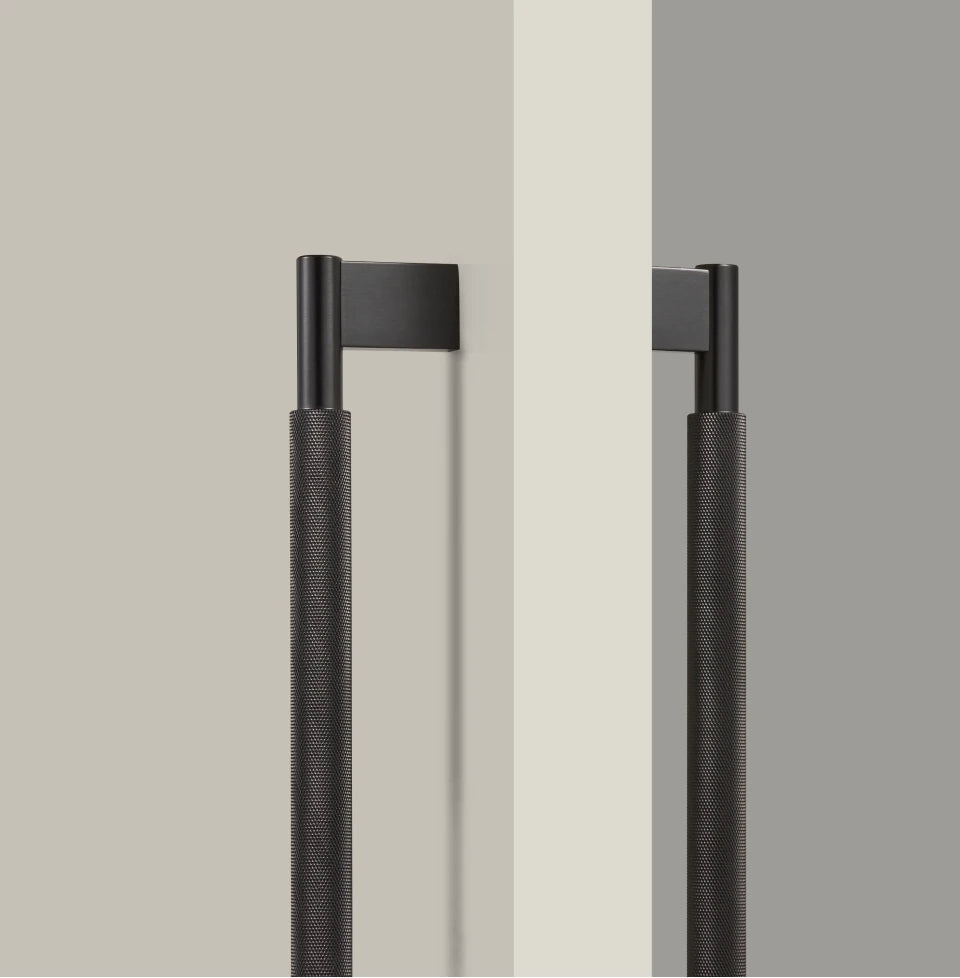 Nurlin Solid Brass Door Double Single Sided Cross Knurled Kitchen Refrigerator Appliance Closet Pull Bar Wood Gate Glass Door