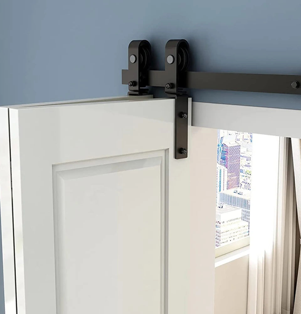 CCJH Folding Door Single Door 3/3.3//4/5 /6/6.6Foot Slide Rail Silent Sliding Door Slide Rail Modern Hardware Accessories
