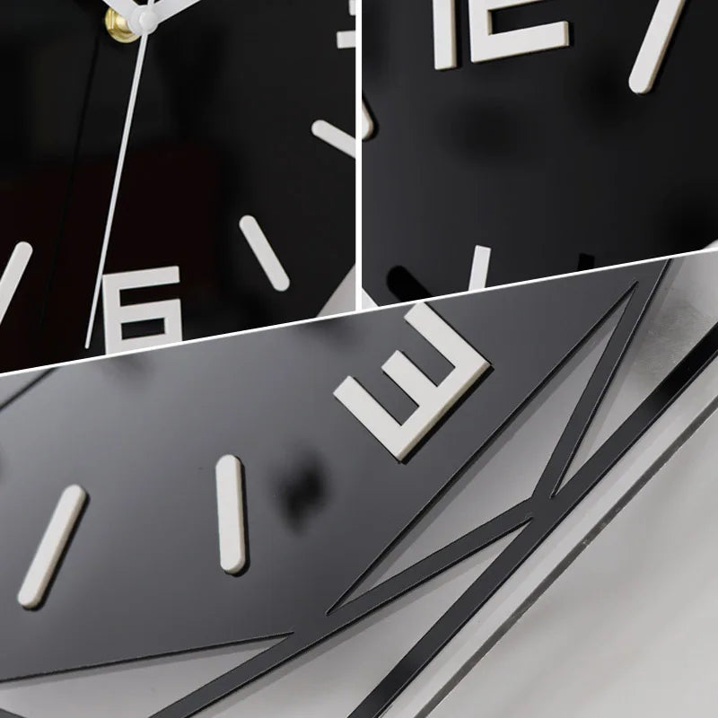 Modern minimalist decorative wall clock  silent acrylic material  minimalist personality  atmospheric art quartz clock