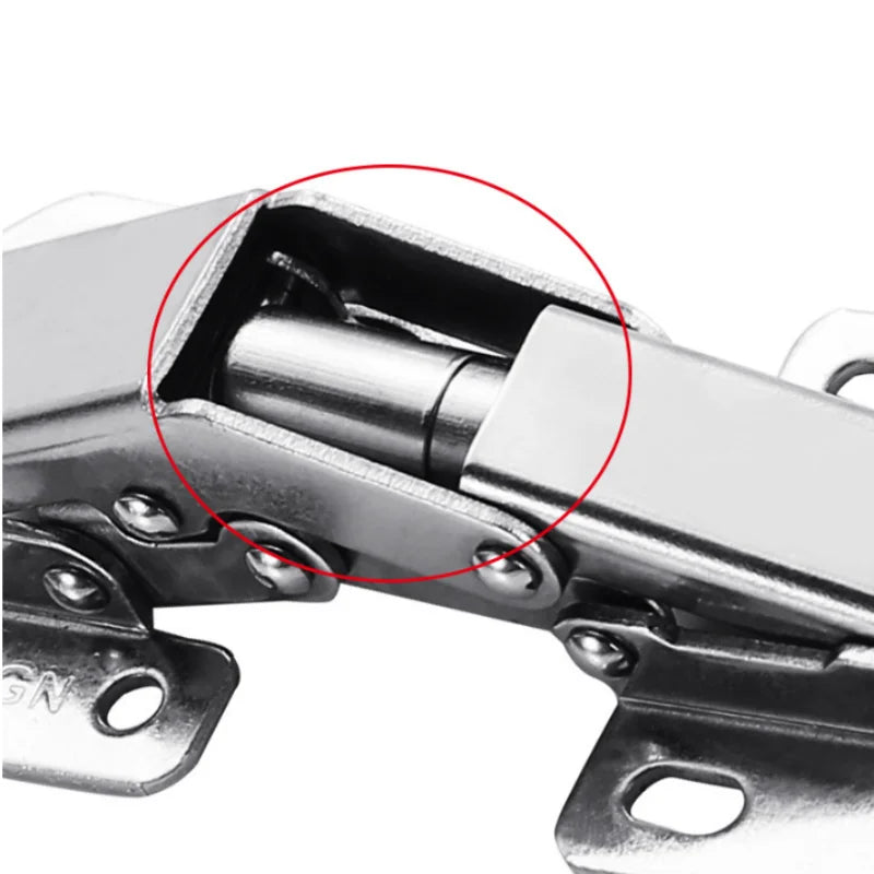 2/10pcs 90 Degree Steel Cabinet Hinges No-Drilling HoleHydraulic Buffer Hinge for Home Kitchen Furniture Hardware