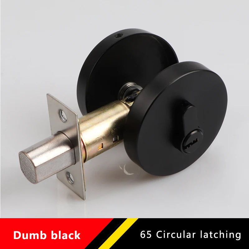 Zinc Alloy Deadlock Invisible Exit Square Door Lock Indoor Bedroom Passage Auxiliary Lock Door Single Tongue Hidden Lock