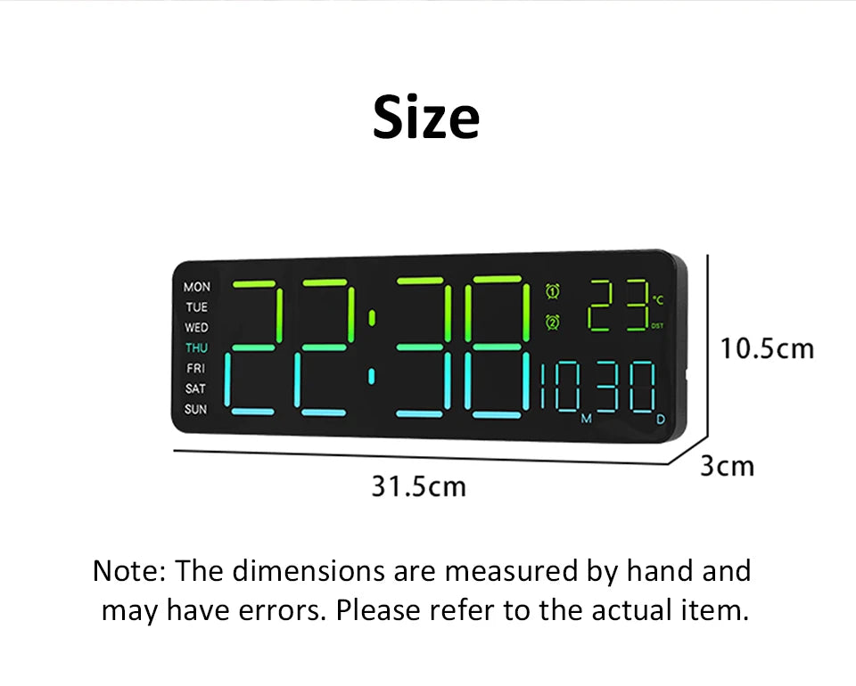 Best 13" LED Digital Alarm Clock for $81 | Free Shipping